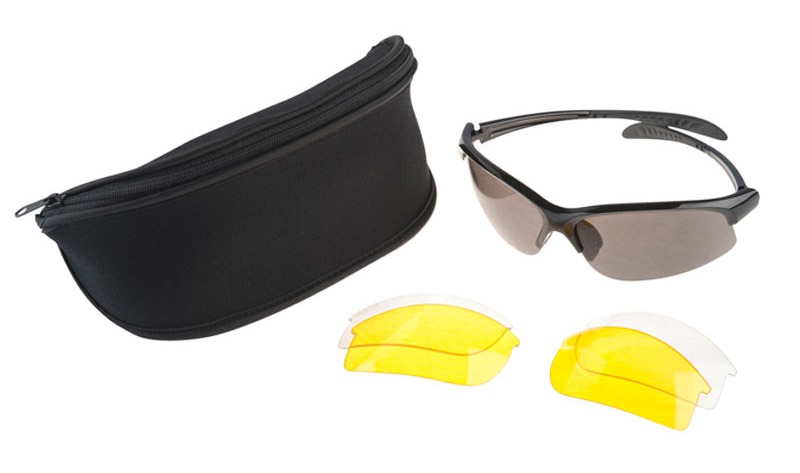 Obrázek produktu Brýle s vyměnitelnými skly (čiré, sluneční, žluté), NOX LUNSUN3
