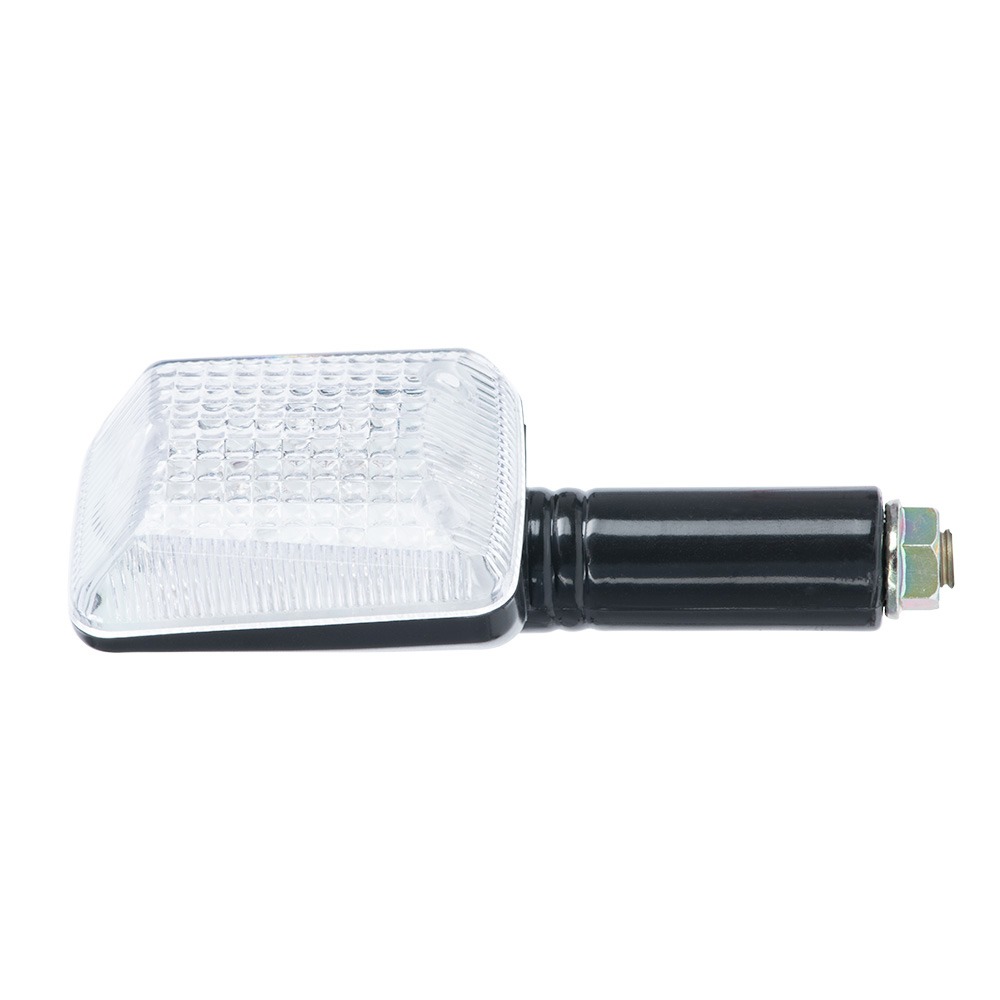 Obrázek produktu blinkr LED hranatý krátký, OXFORD (čiré sklíčko, černý plášť, pár) EL335