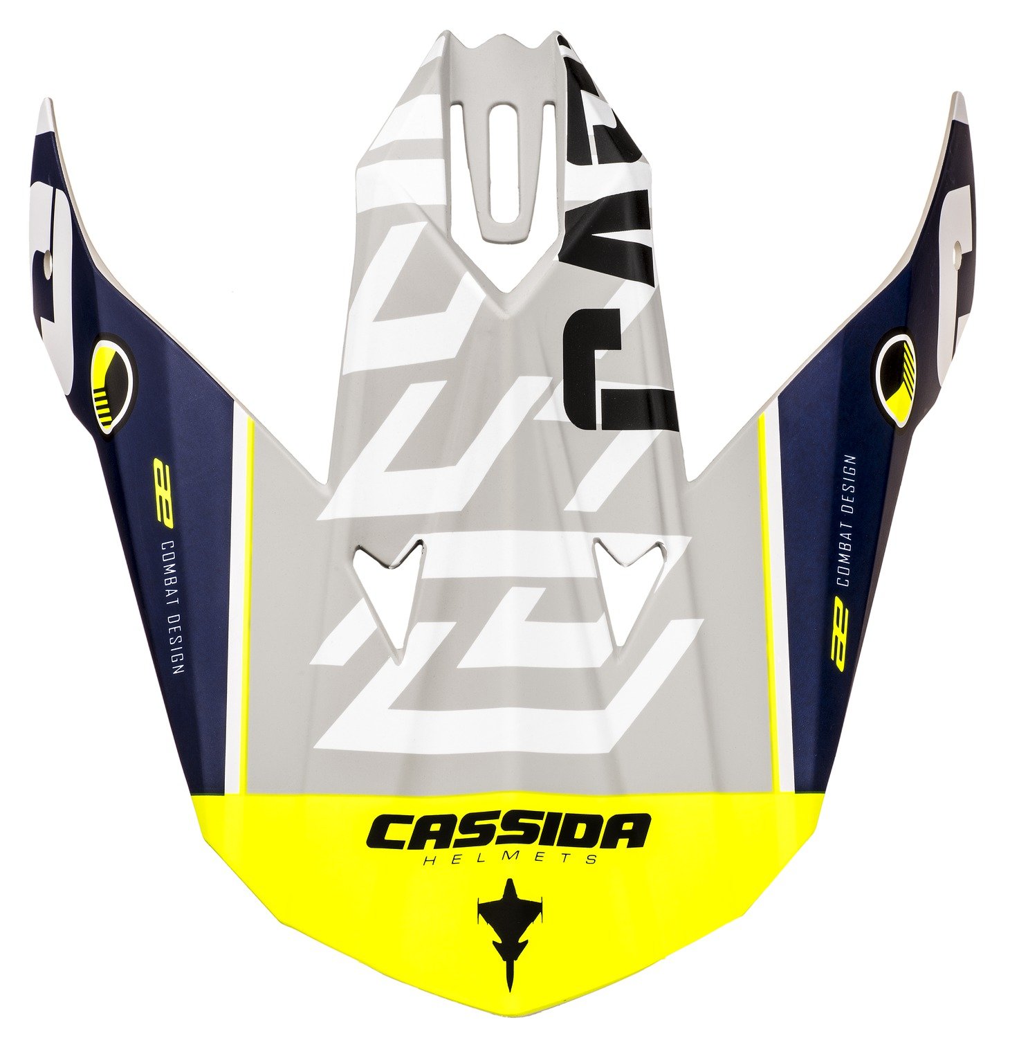 Obrázek produktu kšilt pro přilby Cross Cup Sonic Junior, CASSIDA, dětská (modrá matná/bílá/žlutá fluo) PEAK BLUE/WHITE/YELLOW SC-15 S