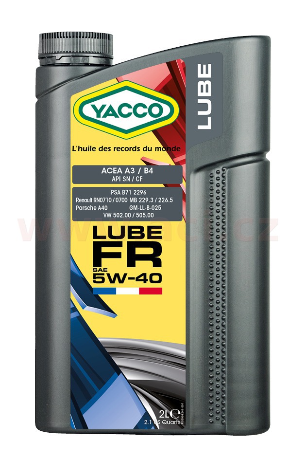 Obrázek produktu Motorový olej YACCO LUBE FR 5W40, 2 L 30542