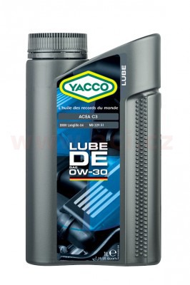 Obrázek produktu Motorový olej YACCO LUBE DE 0W30, 2 L 30582