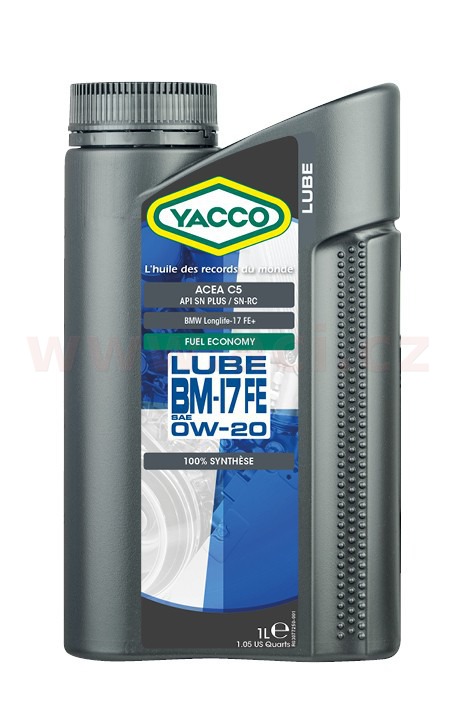 Obrázek produktu Motorový olej YACCO LUBE BM-17 FE 0W20, 1 L 30771