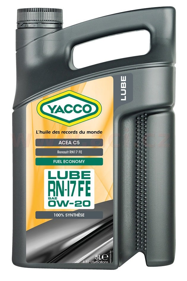 Obrázek produktu Motorový olej YACCO LUBE RN-17 FE 0W20, 5 L 30765