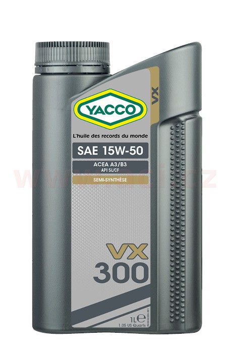 Obrázek produktu Motorový olej YACCO VX 300 15W50, 1 L 30321