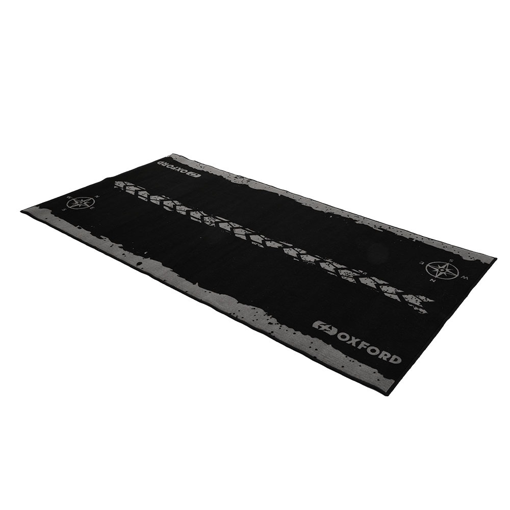 Obrázek produktu textilní koberec pod motocykl ADVENTURE L, OXFORD (šedá/černá, rozměr 200 x 100 cm, splňující předpisy FIM) OX916