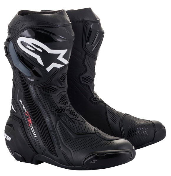 Obrázek produktu boty SUPERTECH R VENTED, ALPINESTARS (černá, perforovaná obšívka) 2025