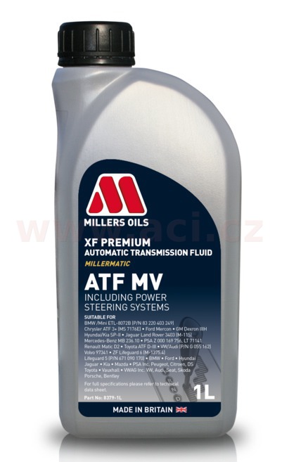 Obrázek produktu MILLERS OILS XF PREMIUM ATF MV - minerální olej pro automatické převodovky a serva řízení 1 l 83791