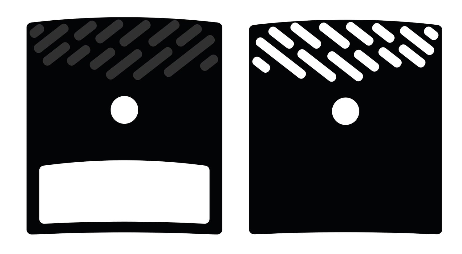 Obrázek produktu brzdové destičky pro systémy SHIMANO/TRP, FULL STOP (keramická směs, s žebrovanou základnou) sada 2 ks DP310F