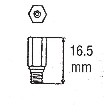 Obrázek produktu hlavní tryska 99101-357 velikost 165, Keihin D300CRB51054