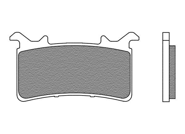 Obrázek produktu brzdové destičky, NEWFREN (směs ROAD RACE SINTERED) 2 ks v balení FD0571R01