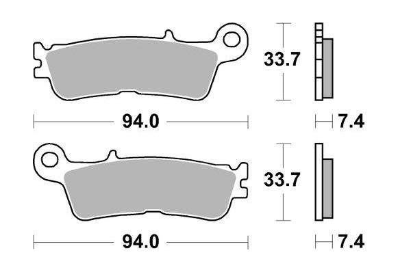 Obrázek produktu Brzdové destičky BRAKING Off-Road ze slinutého kovu - 995CM44
