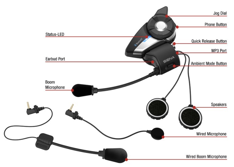 Obrázek produktu Bluetooth handsfree headset 20S EVO (dosah 2 km), SENA 20S-EVO-11