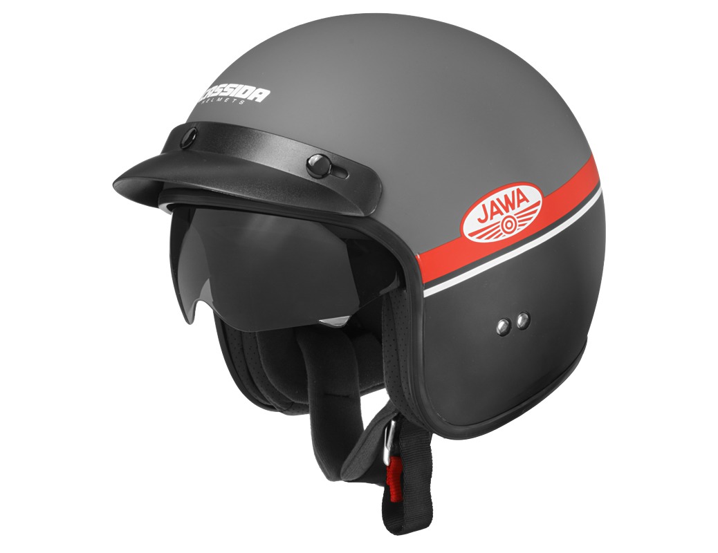 Obrázek produktu přilba Oxygen Jawa OHC, CASSIDA (šedá matná/červená/černá/bílá)