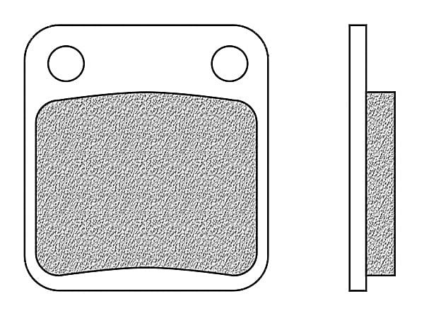 Obrázek produktu brzdové destičky přední/zadní, 2 ks v balení Q-TECH
