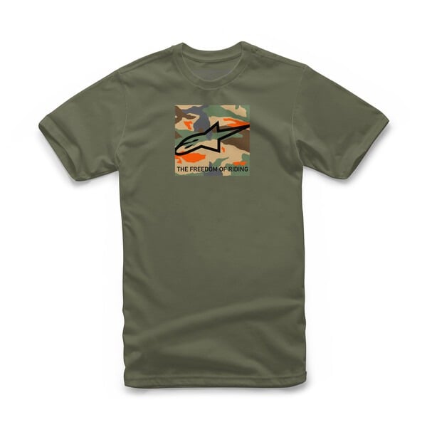 Obrázek produktu triko FREE CAMO, ALPINESTARS (zelená/multicolor camo)