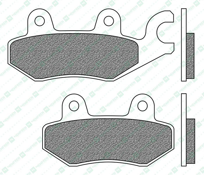 Obrázek produktu brzdové destičky, NEWFREN (směs ROAD TOURING SINTERED) 2 ks v balení FD0163TS1