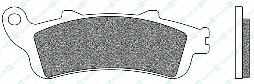 Obrázek produktu brzdové destičky, NEWFREN (směs ROAD TOURING SINTERED) 2 ks v balení FD0255TS1