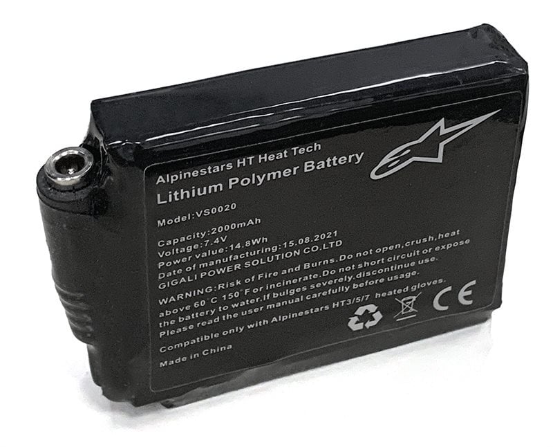 Obrázek produktu náhradní baterie pro vyhřívané rukavice HT-3/5/7 HEAT TECH, ALPINESTARS 6950922-03-TU