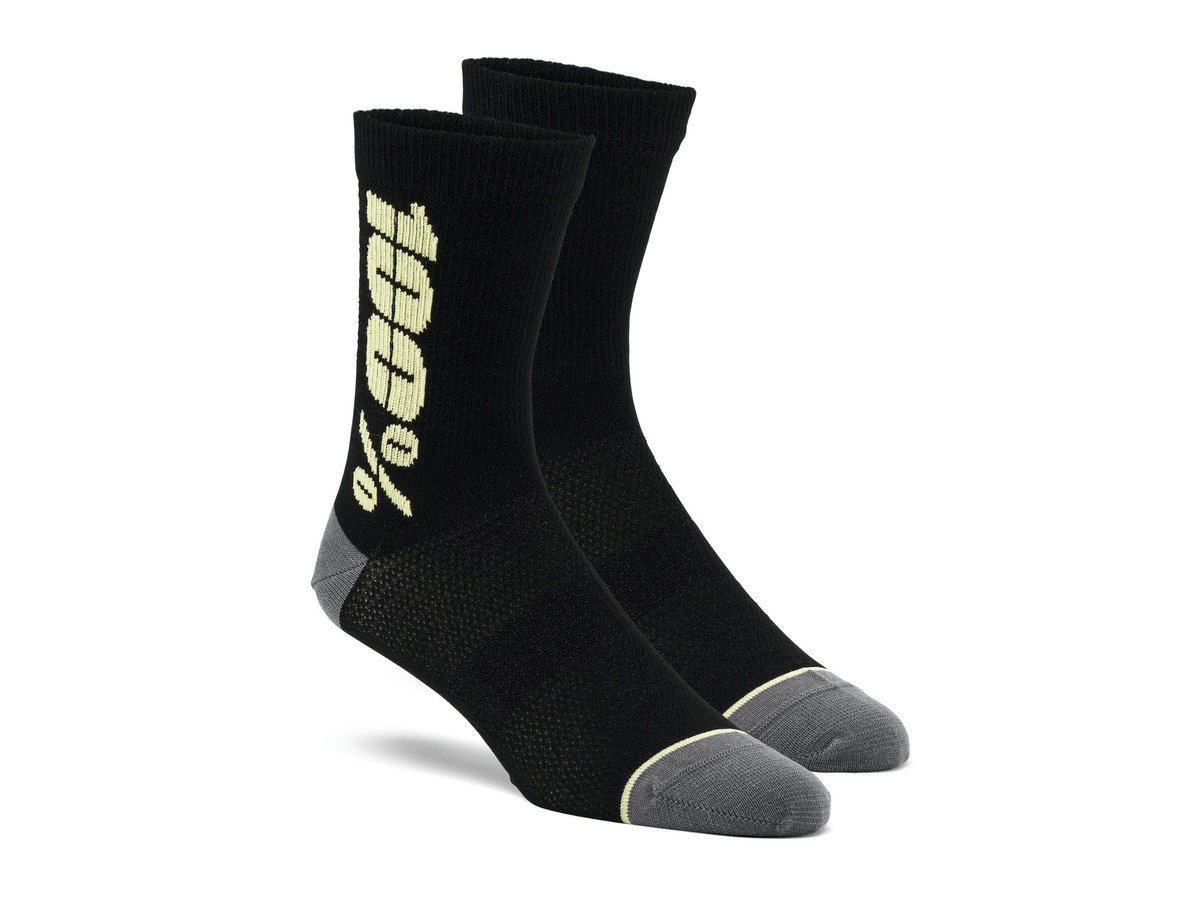 Obrázek produktu ponožky RYTHYM Merino Wool, 100% - USA (černá/žlutá) 24006-014