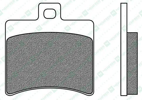 Obrázek produktu brzdové destičky, NEWFREN (směs SCOOTER ELITE ORGANIC) 2 ks v balení FD0267BE1