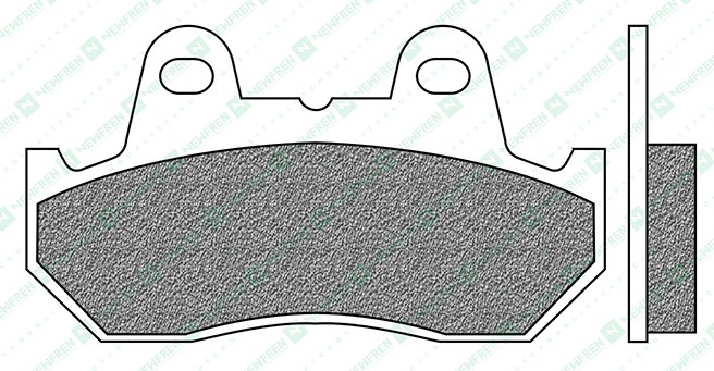 Obrázek produktu brzdové destičky, NEWFREN (směs ROAD TOURING ORGANIC) 2 ks v balení FD0054BT1