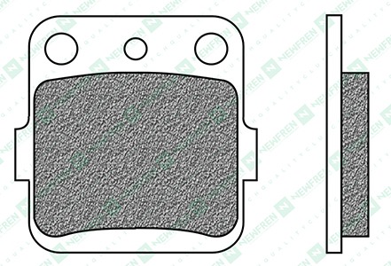 Obrázek produktu brzdové destičky, NEWFREN (směs OFF ROAD ATV SINTERED) 2 ks v balení FD0078SV1