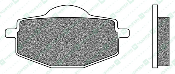 Obrázek produktu brzdové destičky, NEWFREN (směs ROAD TOURING ORGANIC) 2 ks v balení FD0124BT1