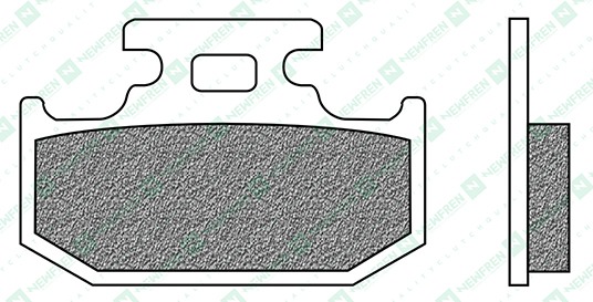 Obrázek produktu brzdové destičky, NEWFREN (směs OFF ROAD DIRT ORGANIC) 2 ks v balení FD0144BD1