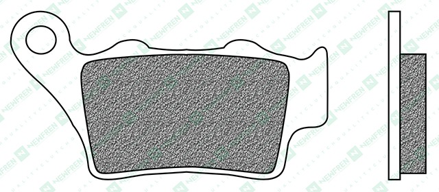Obrázek produktu brzdové destičky, NEWFREN (směs OFF ROAD DIRT SINTERED) 2 ks v balení FD0206SD1
