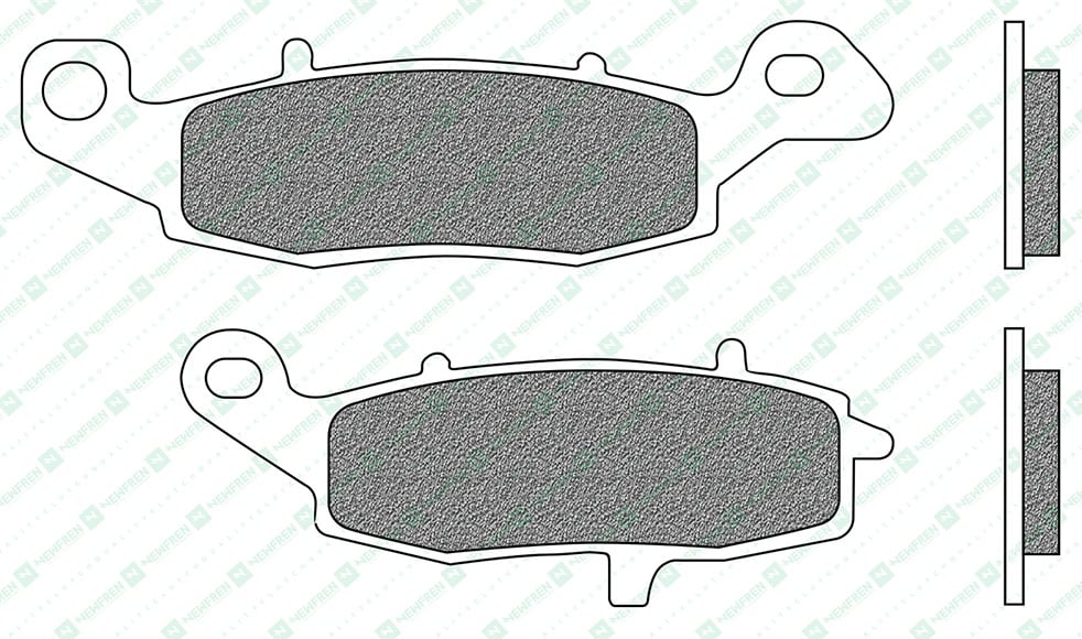 Obrázek produktu brzdové destičky, NEWFREN (směs ROAD TOURING ORGANIC) 2 ks v balení FD0228BT1