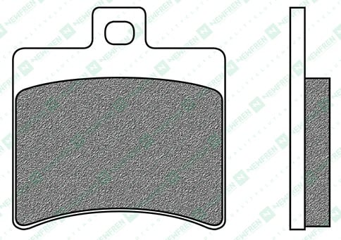 Obrázek produktu brzdové destičky, NEWFREN (směs SCOOTER ELITE SINTERED) 2 ks v balení FD0267SE1