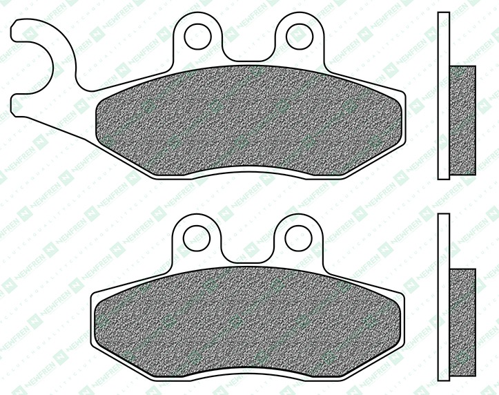 Obrázek produktu brzdové destičky, NEWFREN (směs SCOOTER ELITE SINTERED) 2 ks v balení FD0330SE1
