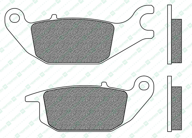 Obrázek produktu brzdové destičky, NEWFREN (směs ROAD TOURING ORGANIC) 2 ks v balení FD0331BT1