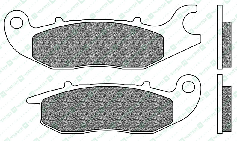 Obrázek produktu brzdové destičky, NEWFREN (směs ROAD TOURING ORGANIC) 2 ks v balení FD0355BT1