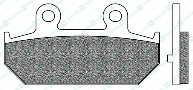 Obrázek produktu brzdové destičky, NEWFREN (směs SCOOTER ELITE ORGANIC) 2 ks v balení FD0356BE1