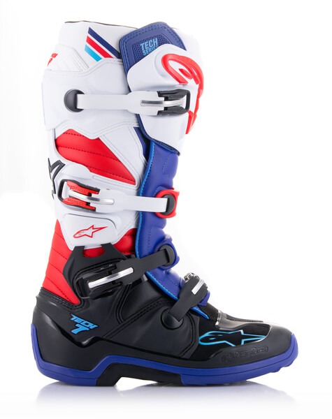 Obrázek produktu boty TECH 7, ALPINESTARS (černá/tmavě modrá/červená/bílá) 2024