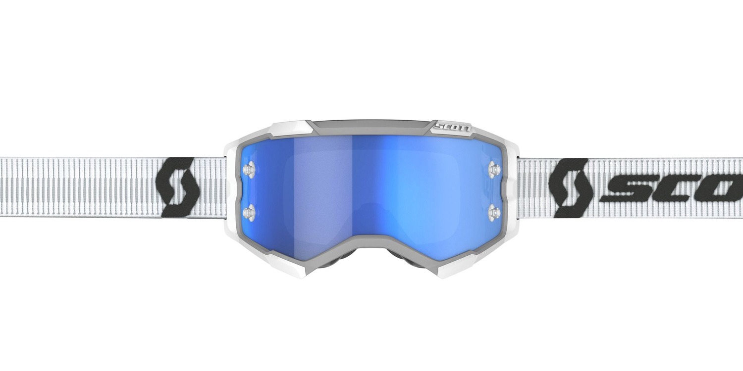 Obrázek produktu brýle FURY CH bílá, SCOTT - USA, (plexi modré chrom) 272828-0002349