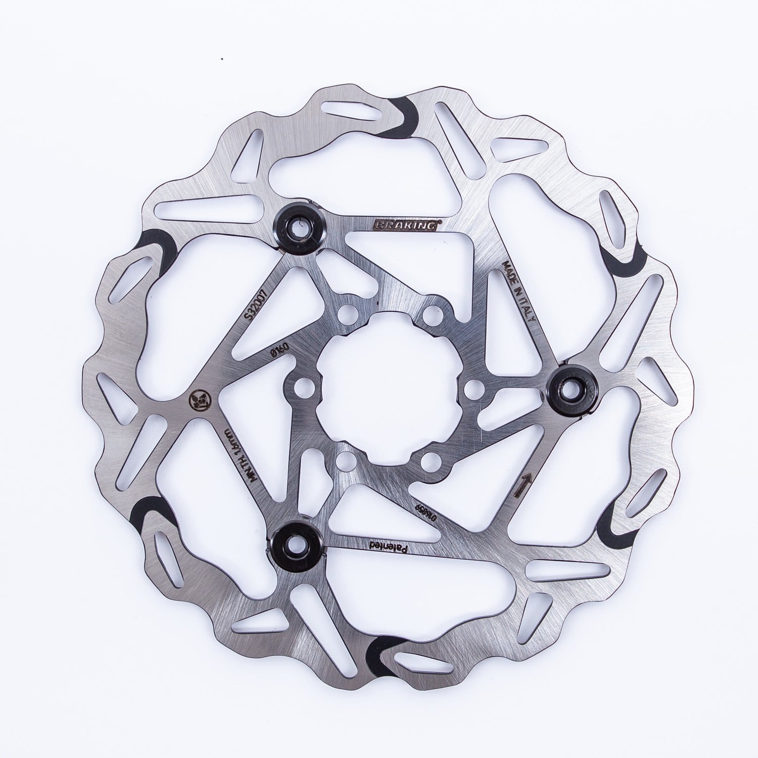 Obrázek produktu BRAKING S3 Batfly Cyklistický brzdový kotouč Wave Semi-Floating ø160mm S32007