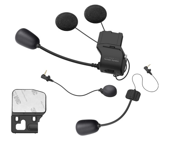 Obrázek produktu držák na přilbu s příslušenstvím pro headset 50S SOUND BY Harman Kardon (sluchátka + mikrofon), SENA 50S-A0202