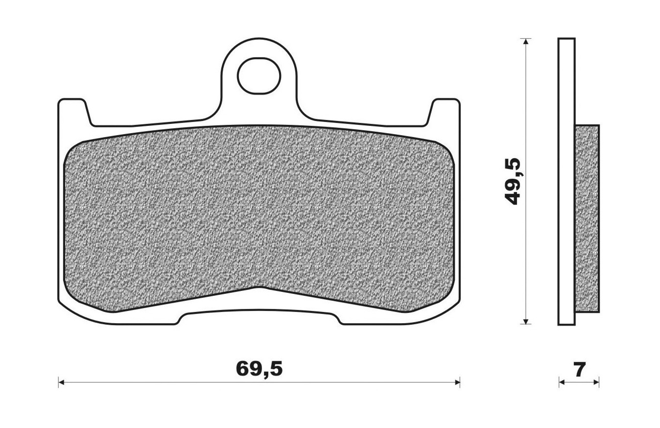 Obrázek produktu brzdové destičky, NEWFREN (směs ROAD TOURING SINTERED) 2 ks v balení FD0351TS1