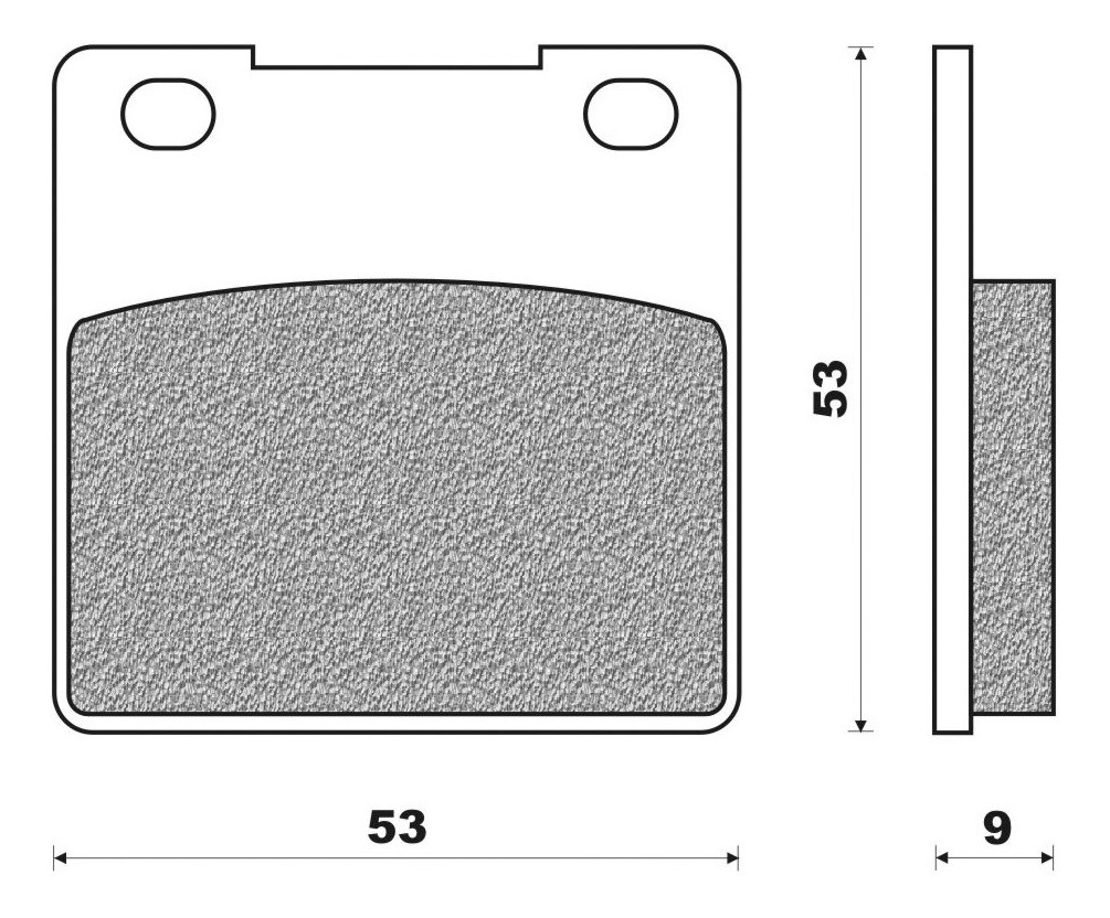 Obrázek produktu brzdové destičky, NEWFREN (směs ROAD TOURING ORGANIC) 2 ks v balení FD0060BT1