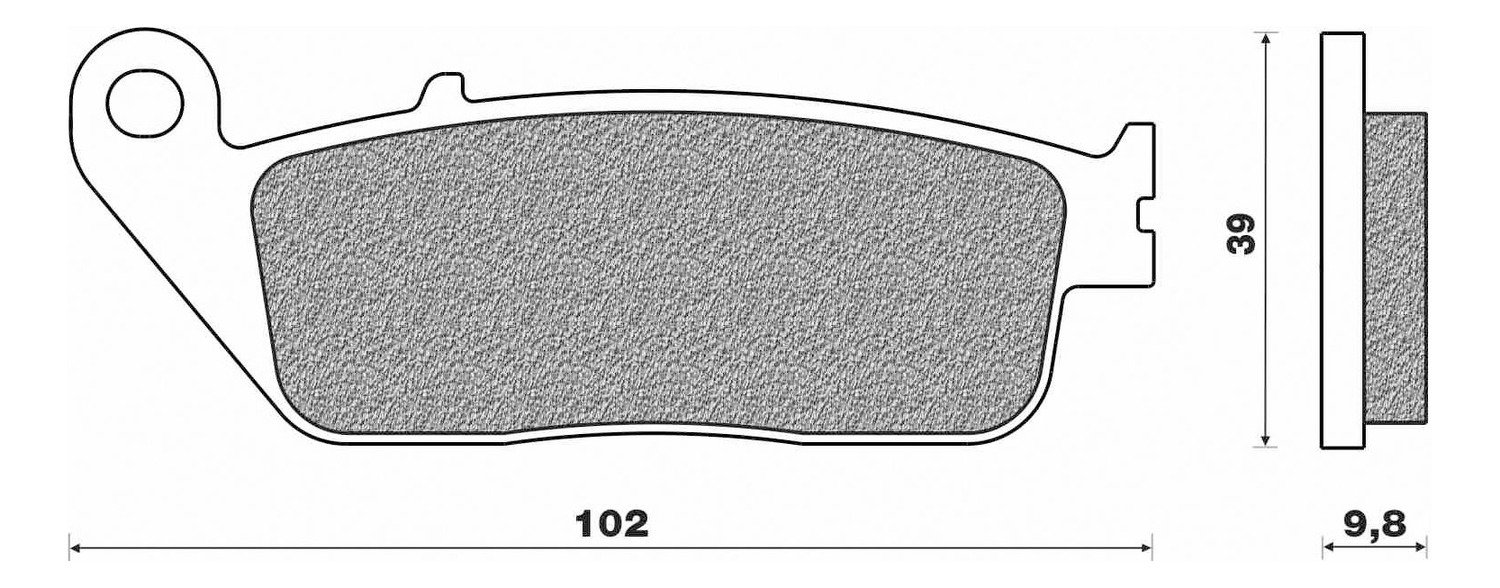 Obrázek produktu brzdové destičky, NEWFREN (směs ROAD TOURING SINTERED) 2 ks v balení FD0130TS1