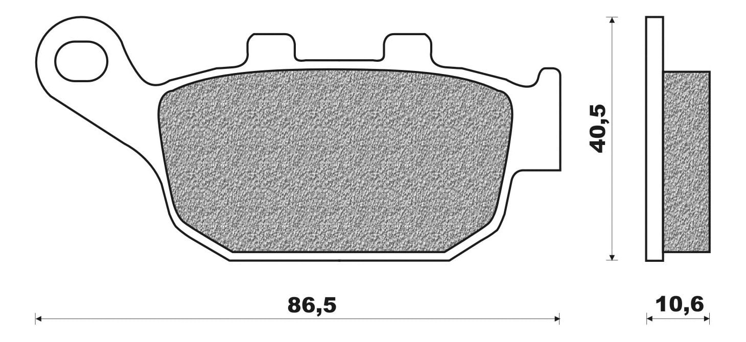 Obrázek produktu brzdové destičky, NEWFREN (směs ROAD TOURING SINTERED) 2 ks v balení FD0136TS1