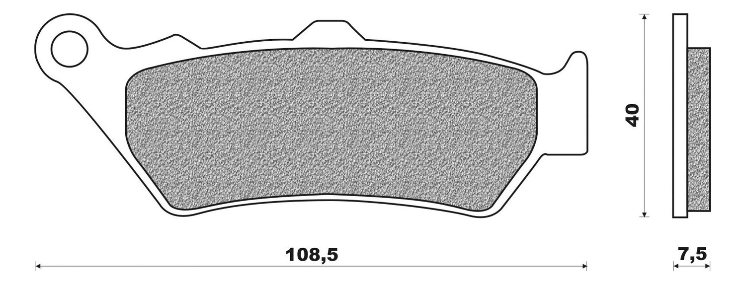 Obrázek produktu brzdové destičky, NEWFREN (směs ROAD TOURING SINTERED) 2 ks v balení FD0216TS1