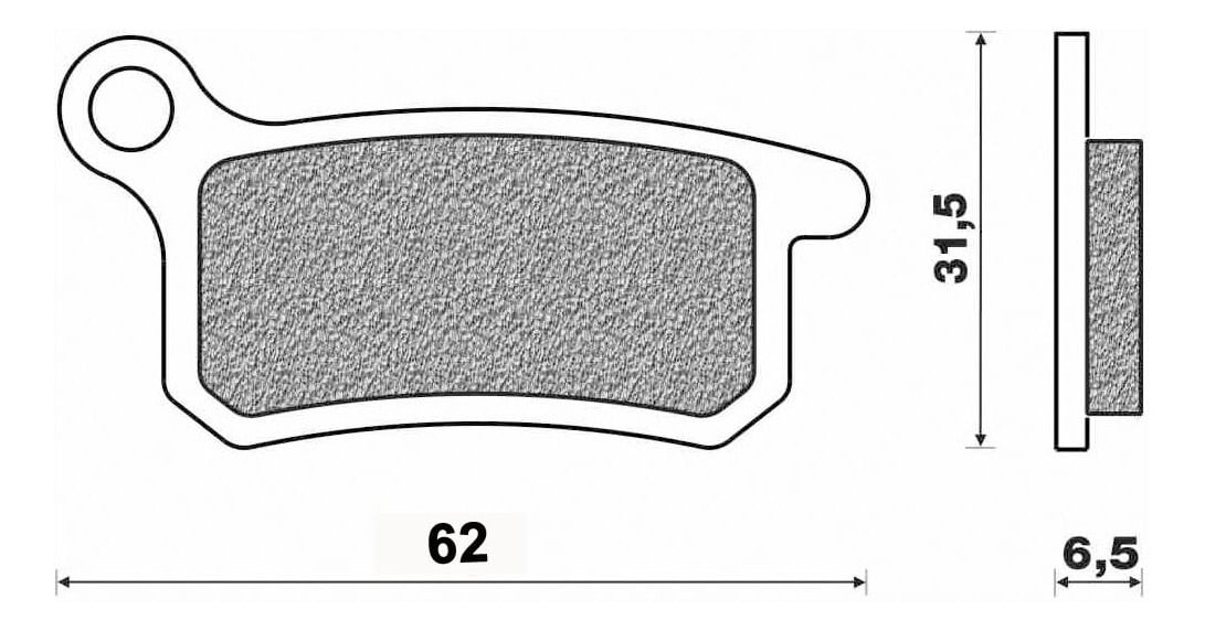 Obrázek produktu brzdové destičky, NEWFREN (směs OFF ROAD DIRT SINTERED) 2 ks v balení FD0354SD1