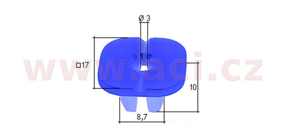 Obrázek produktu plastová příchytka s vnitřním závitem (sada 10 ks) 72131