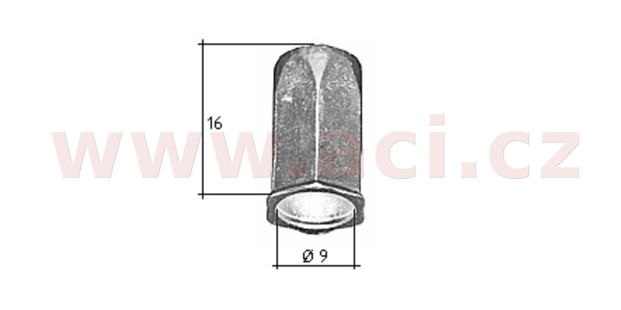 Obrázek produktu nýtovací matice M6 sada 10 ks (délka 16 mm) 58255Z