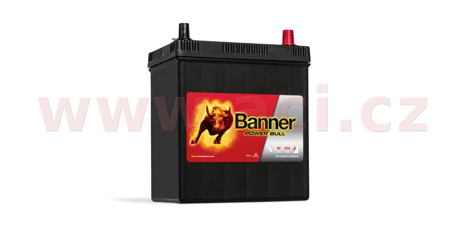 Obrázek produktu 40Ah baterie, 330A, pravá, úzké póly BANNER Power Bull 187x127x204(226) P4026