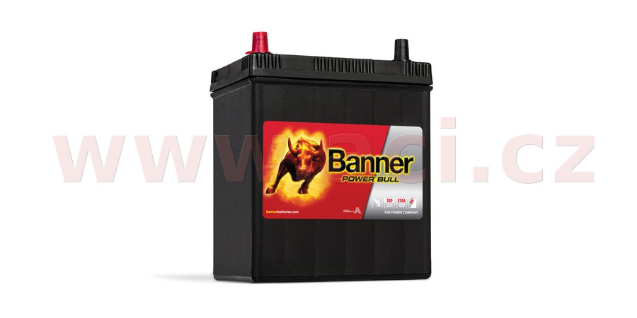 Obrázek produktu 40Ah baterie, 330A, levá, úzké póly BANNER Power Bull 187x127x204(226) P4027