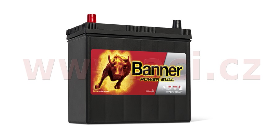Obrázek produktu 45Ah baterie, 390A, levá, úzké póly BANNER Power Bull 238x129x203(225) P4524